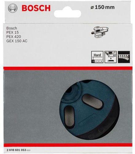 Bosch Schleifteller D.150mm hart m.Klettverschluss f.GEX150 AC/PEX15 AE