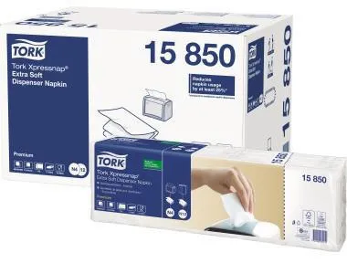Tork Serviette Xpressnap Extra Soft 15850 2lagig ws 8x1.000 St./Pack.
