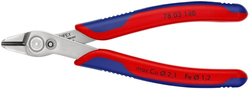 Elektronikseitenschneider Super-Knips® INOX L.140mm Facette nein pol.
