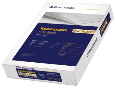 Soennecken Kopierpapier Bürokopier 5100 DIN A4 80g weiß 500 Bl./Pack.
