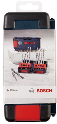 Bosch Hammerbohrer-Set B8 Arbeitsl-L.100mm D.5-10mm L.160mm Tough Box 