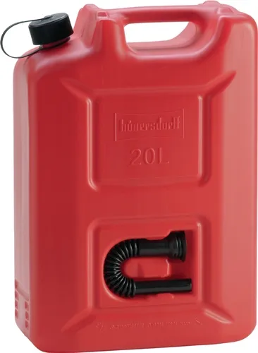 Kraftstoffkanister PROFI 20l rot HDPE L350xB165xH495mm HÜNERSDORFF