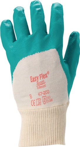 Handschuhe ActivArmr® 47-200 Gr.8 grün Interlock-Baumwolle m.Nitril