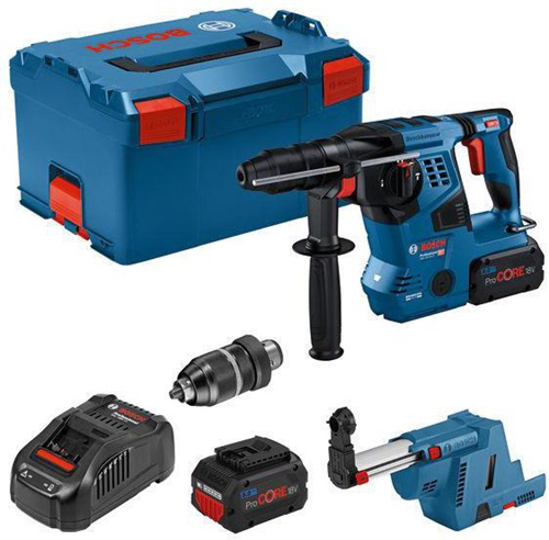 Bosch Akku-Bohrhammer GBH 18V-28 CF Sp.18V Schlagenergie 3,3J SDS-Plus L-BOXX 
