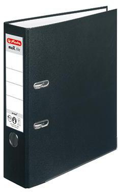 Herlitz Ordner maX.file protect 5480801 DIN A4 80mm PP schwarz