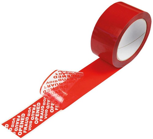 Sicherheitssiegelband Breite 50mm Länge 50m Stärke 49µ PET rot TRANSPAK