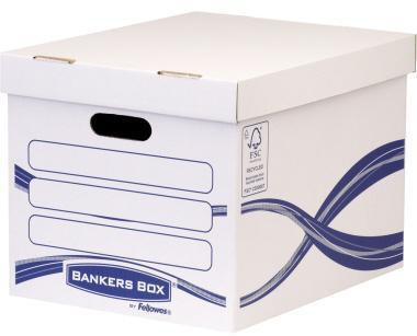 Bankers Box Archivschachtel Basic 4460801 317x287x384mm ws/bl