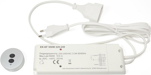 HV-Funkschalterset 230 V 575 W weiß L&S