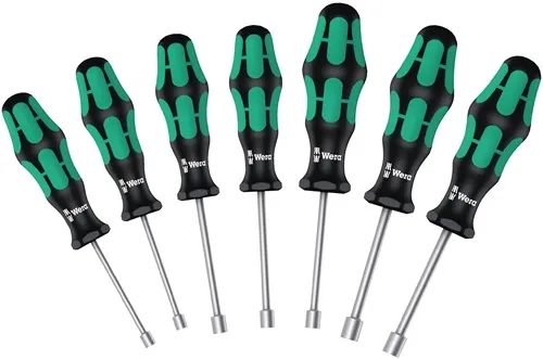 Sechskantsteckschlüsselsatz 395 HO 7-tlg.2K-Griff WERA
