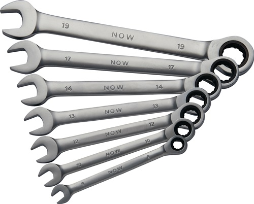 Knarrenringmaulschlüsselsatz 7-tlg.SW 8-19mm ger.NOW