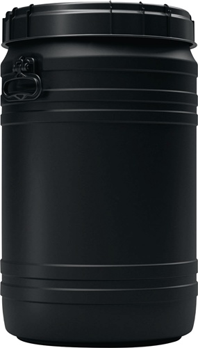 Weithalsfass 75l PE schwarz m.2 Tragegriffen Einfüllöffnung-D.354mm