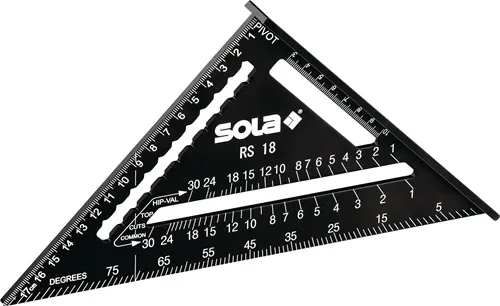 Sparrenwinkel RS 18 Schenkel-L.185mm 0Grad-90Grad Alu.SOLA