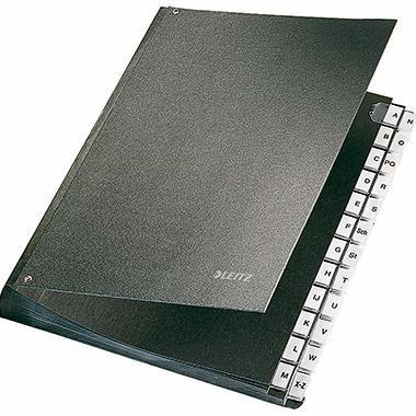 Leitz Pultordner 58240095 DIN A4 24Fächer Hartpappe schwarz