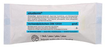 aluderm Verbandpäckchen 1003373 groß 4mx10cm Kompresse 10x12cm