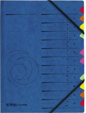 Herlitz Ordnungsmappe A-Z 5001128 12 Fächer blau