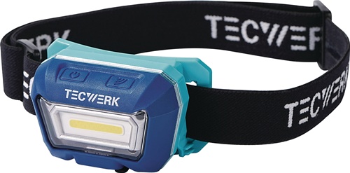 TECWERK LED-Kopfleuchte 3,8V 1600 mAh 1xLi-Ion Polymer 3 W Blisterverpackung 