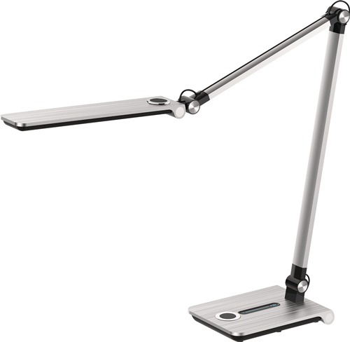 Schreibtischleuchte Wave silber geb.H.max.760mm Standfuß m.LED HANSA