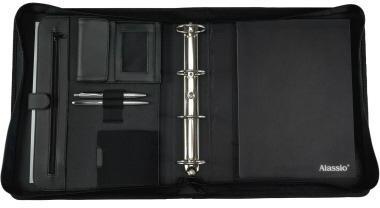 Alassio Schreibmappe AREZZO 30025 30x36x6cm Lederimitat schwarz