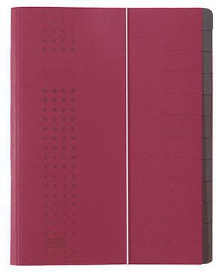 ELBA Ordnungsmappe chic 400001990 DIN A4 12Fächer Karton bordeaux