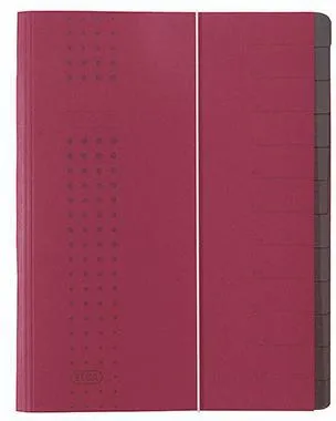 ELBA Ordnungsmappe chic 400001990 DIN A4 12Fächer Karton bordeaux