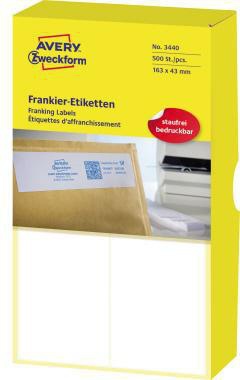 Avery Zweckform Frankieretiketten 03440 163x43mm 500 St./Pack.