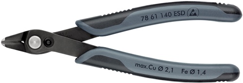 Elektronik-Seitenschneider Super-Knips® L.140mm Facette nein brün.KNIPEX