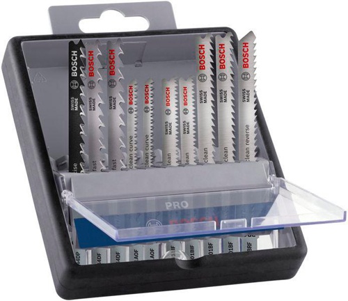 Bosch Stichsägeblatt-Set PRO Hardwood and Laminate 10tlg. f.Materialstärke 1,5-50mm