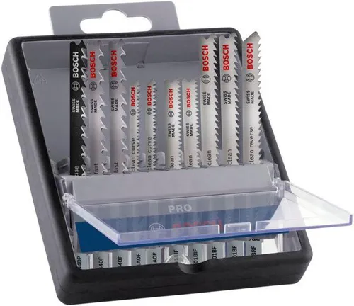 Bosch Stichsägeblatt-Set PRO Hardwood and Laminate 10tlg. f.Materialstärke 1,5-50mm