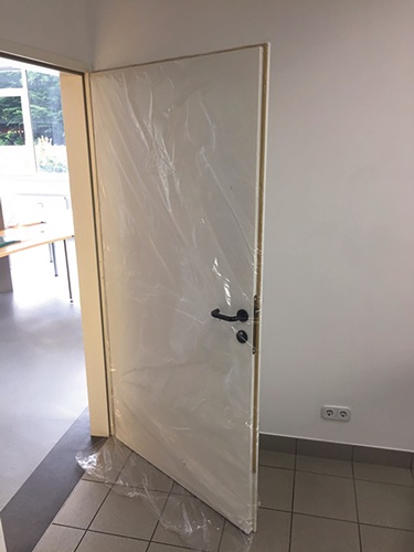 Schutzhülle SIMPROFLEX Türschutz B.125cm transp.L.240cm 10 St/Karton KIRCHNER