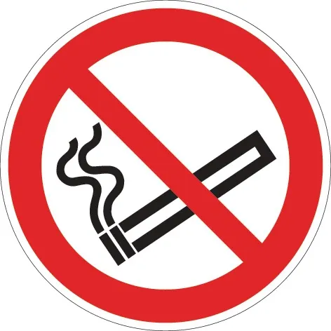 Verbotszeichen ASR A1.3/DIN EN ISO 7010 Rauchen verboten Folie