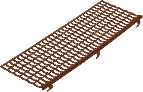 Laubfanggitter Breite 100 - 150 mm Länge 1 m PROTEKTOR