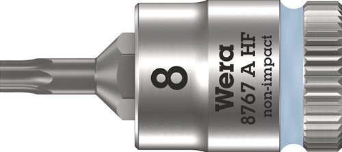 Steckschlüsseleinsatz 8767 A HF TORX® 1/4 Zoll T8 L.28mm WERA