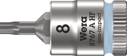 Steckschlüsseleinsatz 8767 A HF TORX® 1/4 Zoll T8 L.28mm WERA