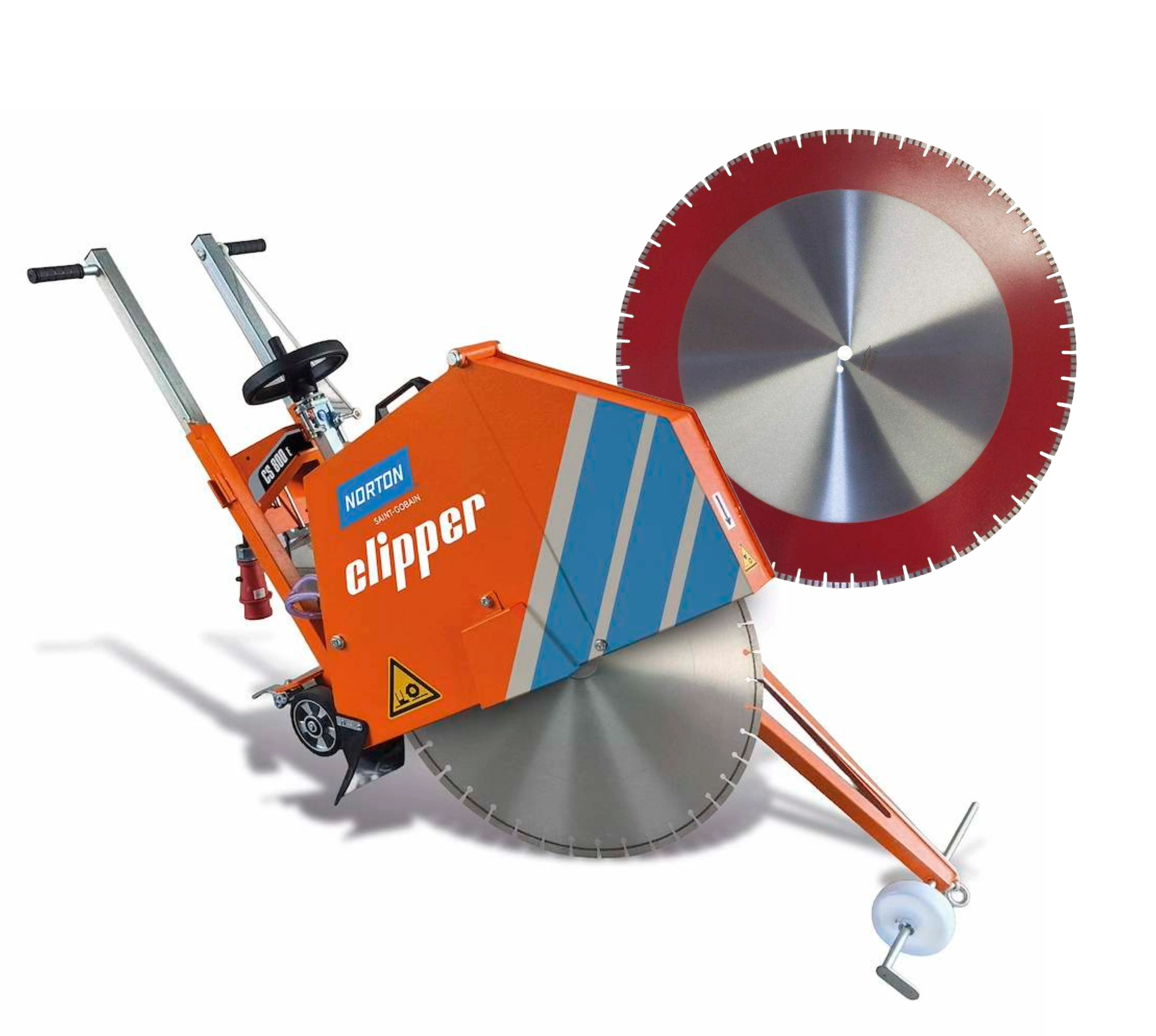 Norton Clipper Elektro-Fugenschneider CS7,5 E EVO + 1x Classic Beton Diamantscheibe Ø800