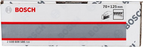 Bosch Handschleifklotz Blatt-LxB 125x70mm mittelhart(blau)/extraweich(weiß) 