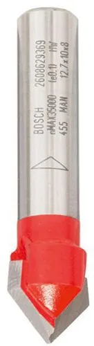 Bosch V-Nutfräser Expert for Wood Arbeits-L10mm D12,7mm L.44,5mm Schaft 8mm Winkel 90°