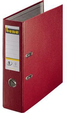 Bene Ordner 291400 RT DIN A4 80mm PP rot