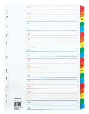 Soennecken Register 1587 DIN A4 A-Z volle Höhe Karton farbig
