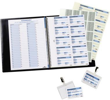 DURABLE Einsteckschild Namensschild 146461 Besucherbuch 100 St./Pack.