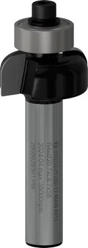Bosch Hohlkehlfräser Arbeits-L.9mm D.20,7mm L.53mm Schaft 8mm Radius 4mm