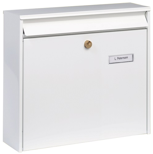 Briefkasten Potsdam 877 W H.322mm B.362mm T.100mm weiß STA DIN C4 BURG-WÄCHTER