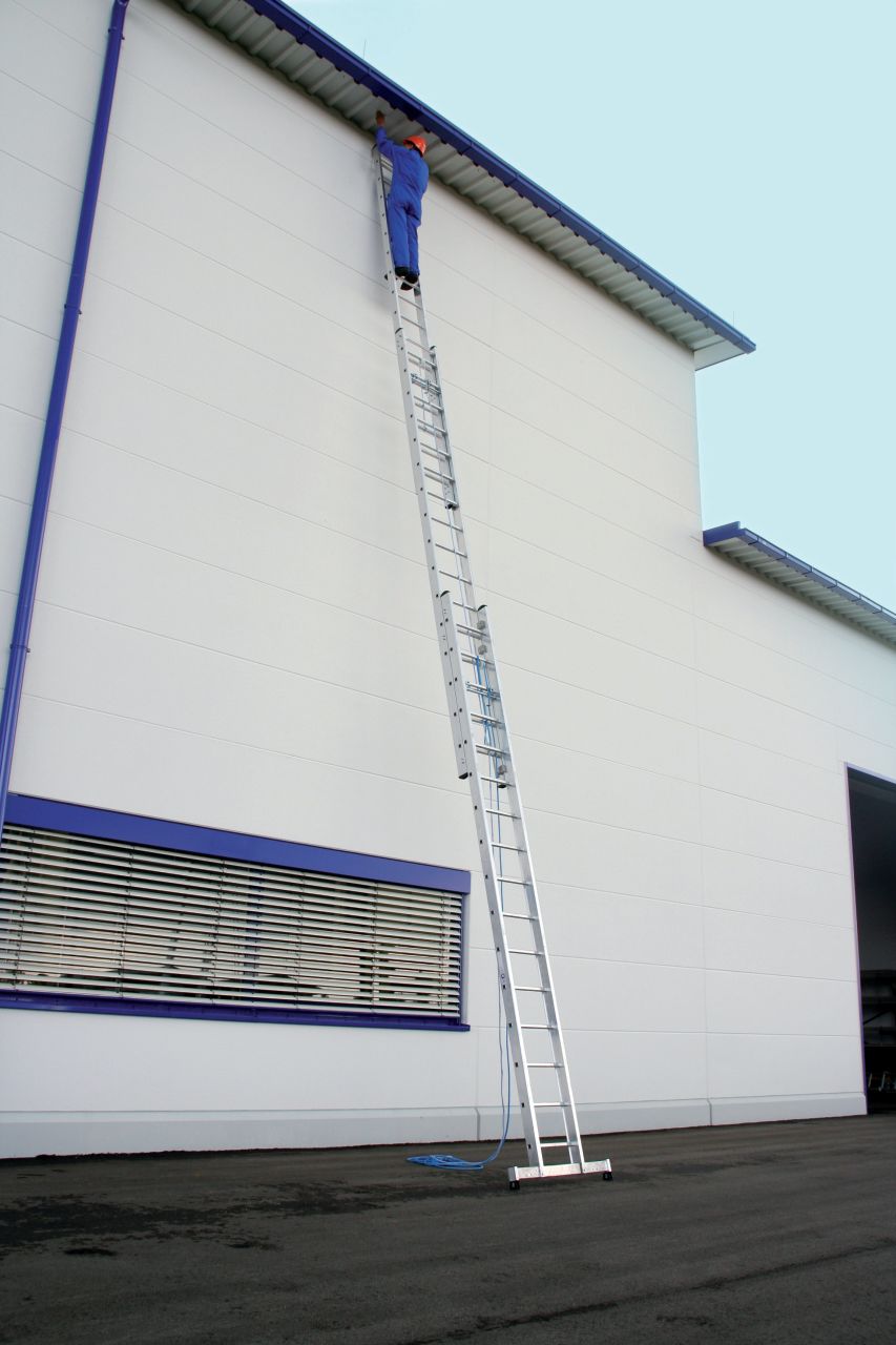 Krause STABILO Sprossen-SeilzugLeiter dreiteilig 3x18 Sprossen