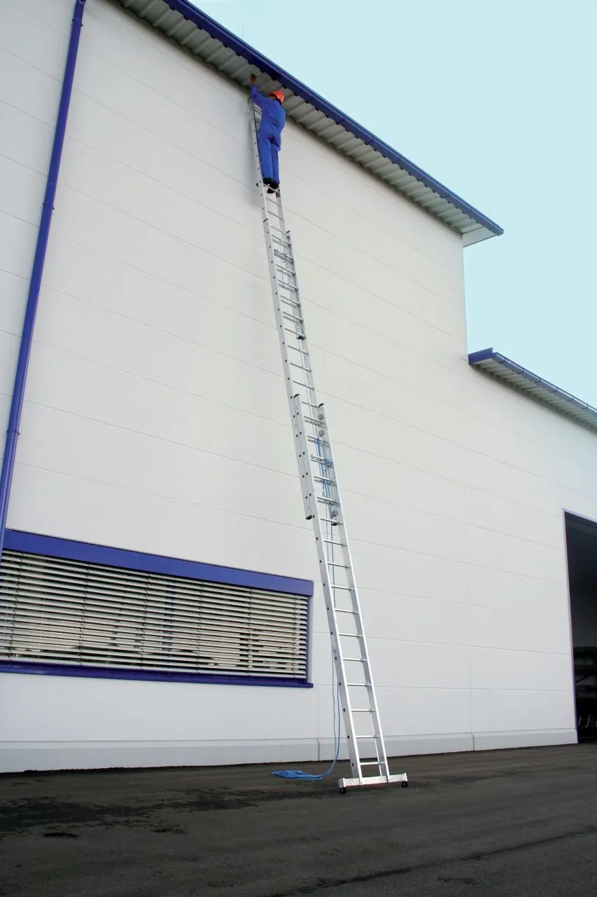 Krause STABILO Sprossen-SeilzugLeiter dreiteilig 3x18 Sprossen