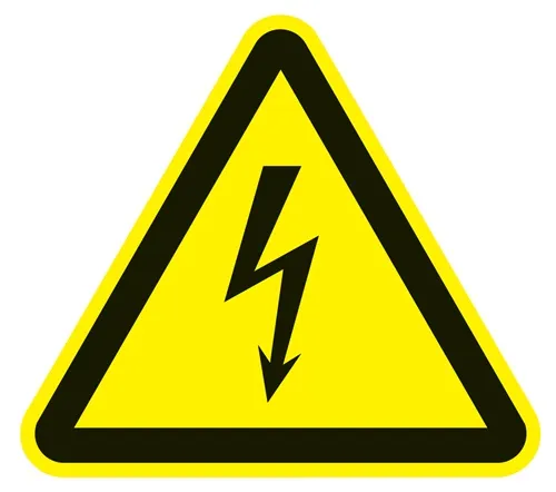 Warnzeichen ASR A1.3/DIN EN ISO 7010 200mm Warnung vor Spannung Folie