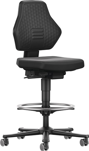 Arbeitsdrehstuhl Air Flow Rollen + Fußring 610-890 mm BIMOS