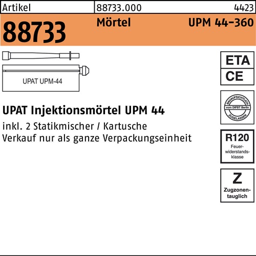 Injektionsmörtel R 88733 UPM 44 - 360 Kunstharz 6 Stück UPAT