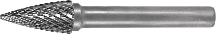 Frässtift SPG D.10mm Kopf-L.20mm Schaft-D.6mm HM Verz.Kreuz TECWERK