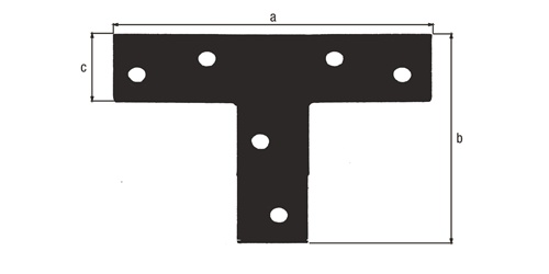 Flachverb.L.70mm B.16mm S.2mm STA schwarz ku.-besch.GAH