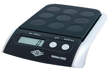 WEDO Briefwaage Optimo 5000 485001 5kg sw/si +Batterien