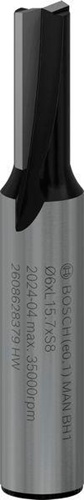Bosch Nutfräser Standard for Wood Arbeits-L.16mm D.6mm L.48mm Schaft 8mm